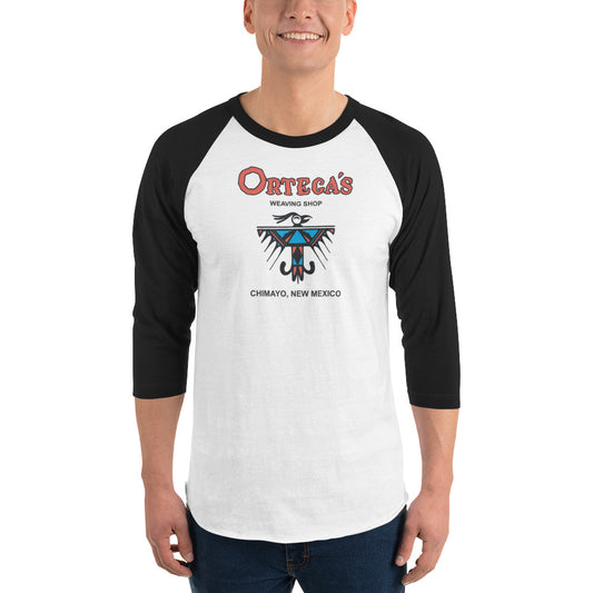 Vintage Ortega's Design  3\4 Sleeve Baseball Tee